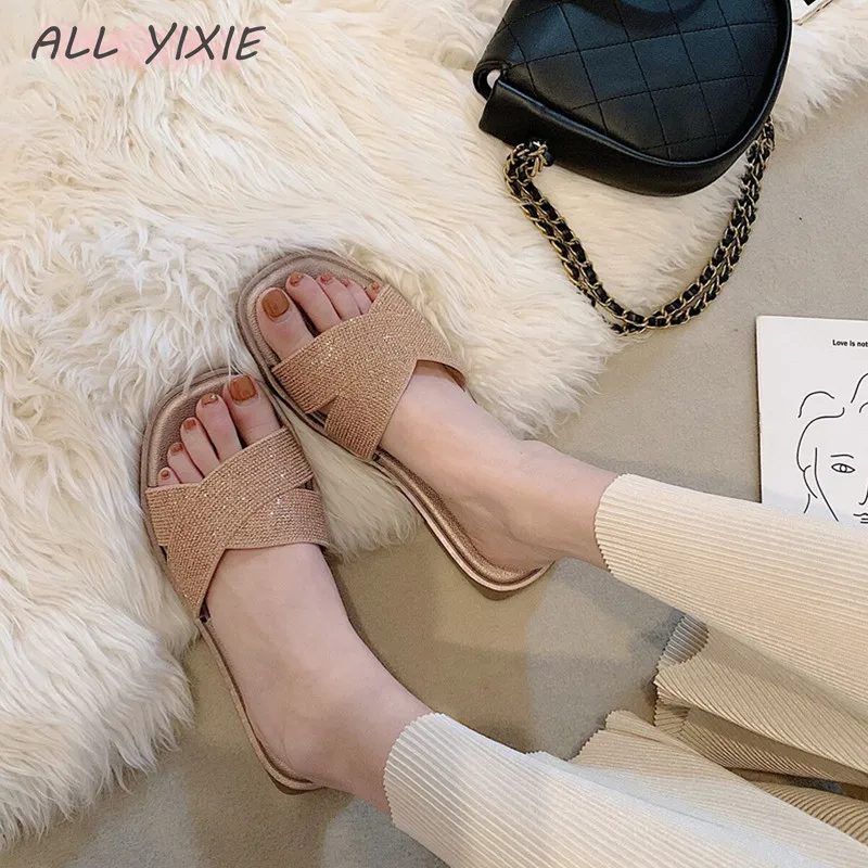 Женские босоножки на плоской подошве ALL YIXIE2019|Тапочки| |