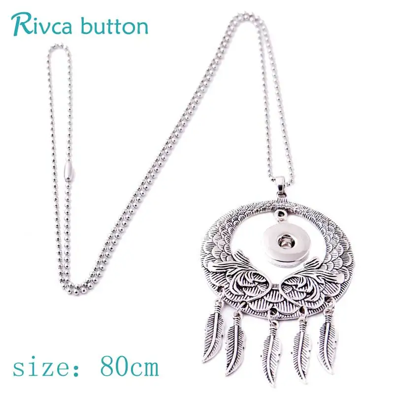Колье и подвески Rivca с кнопками ювелирное изделие фишион крылья ангела
