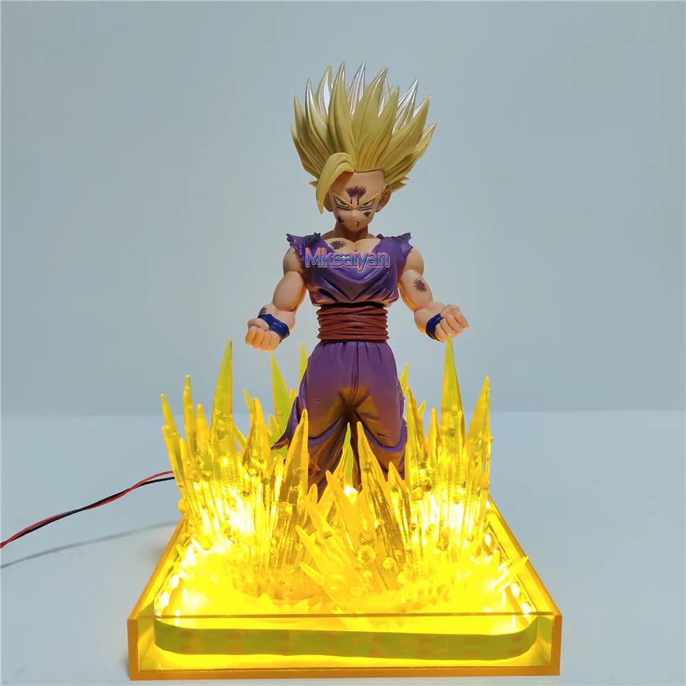 

Action Figure Dragon Ball Z Gohan Battle Edition Kamehameha Power LED Lighting Dragonball Figurine Gohan PVC Model Toys Gifts