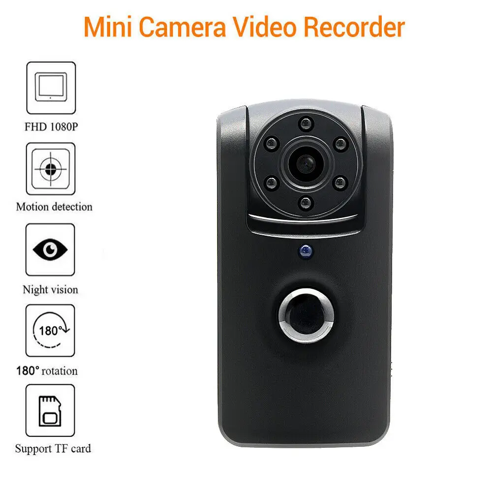 Boblov мини камера HD 1080 P вращающаяся микро записывающая видео цифровая видеокамера