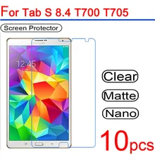 10 шт. Ультра прозрачная защитная пленка для ЖК экрана Samsung Galaxy Tab S