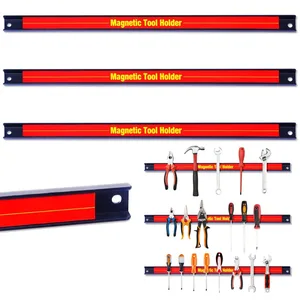 Магнитный держатель для инструмента, 1 шт., 12 дюймов18 дюймов24 дюйма, органайзер для бара Магнитный стеллаж для хранения для ножевой ключ сварочных машин, гаражных мастерских