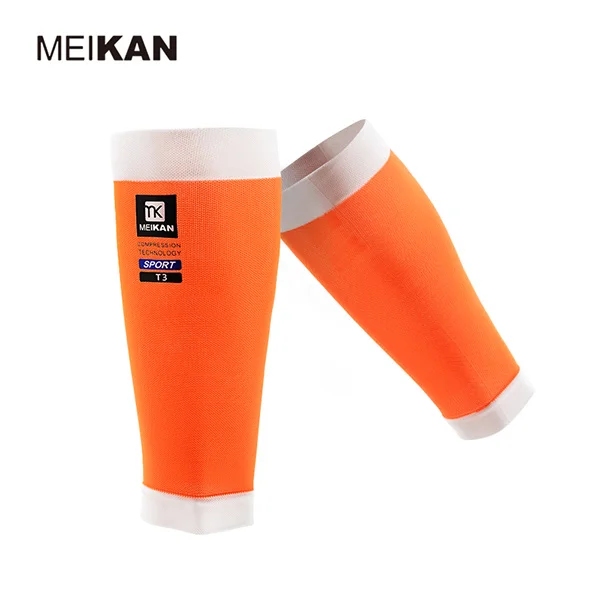 RCS2.0Orange Бренд meikan, профессиональные компрессионные гетры для бега, рукава для голени, спортивное Защитное снаряжение для марафона, бега по пересеченной местности, велоспорта - Цвет: RCS2.0Orange