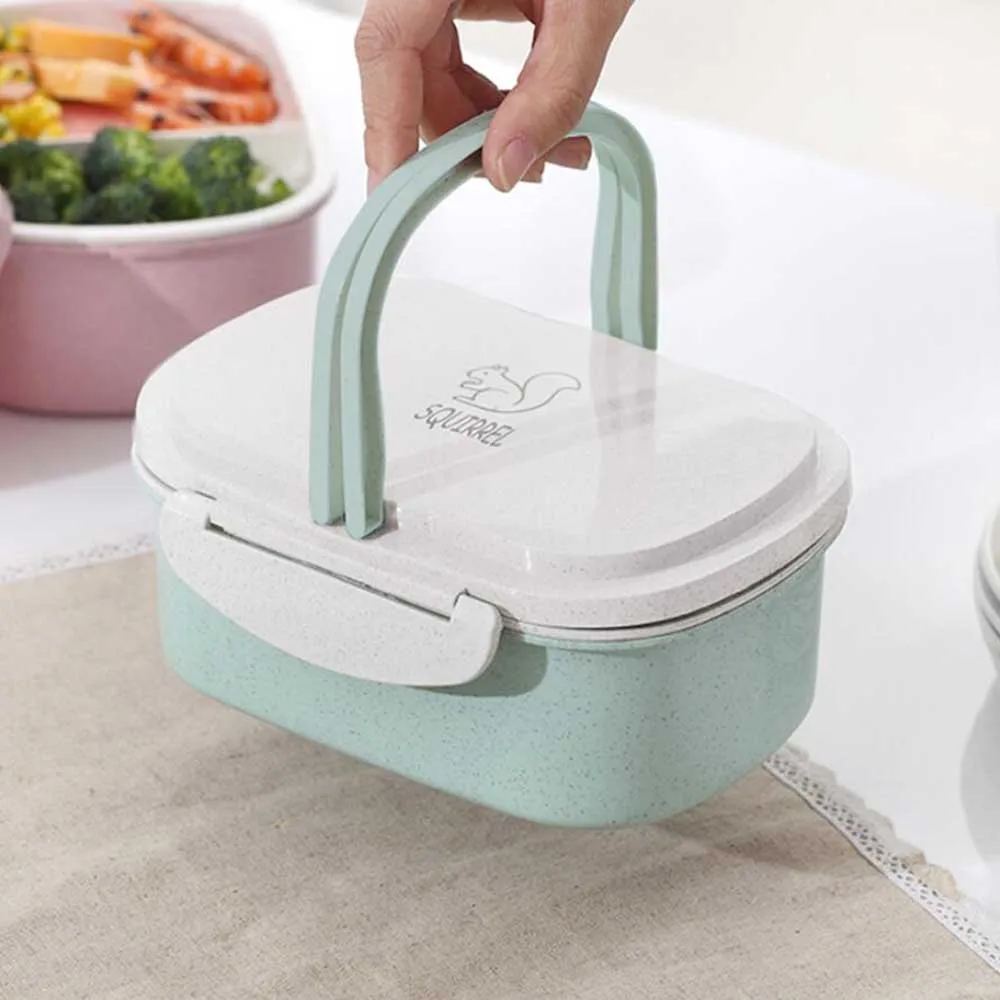 1 Set 2 Level Portable Lunch Box Heat Preservation Heating Container Warmer Leak Proof Lunchbox For Kid Student 200gE | Дом и сад