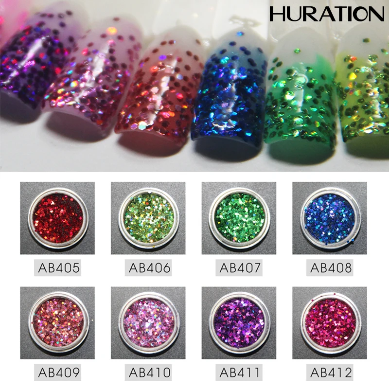 Новинка наклейка Huration Блестящий цветной декоративный Гель лак для ногтей УФ