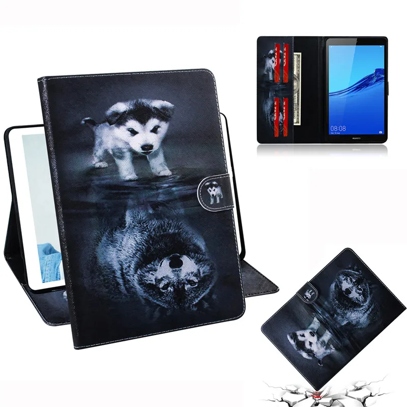 Чехол-книжка для планшета Amazon Kindle Fire HD 10 2015/2017 кожаный чехол-подставка с цветным