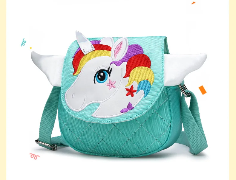 My little pony новая детская сумка через плечо для детского сада Милая вышитая Детская сумка с мультяшным единорогом мини-сумка на плечо