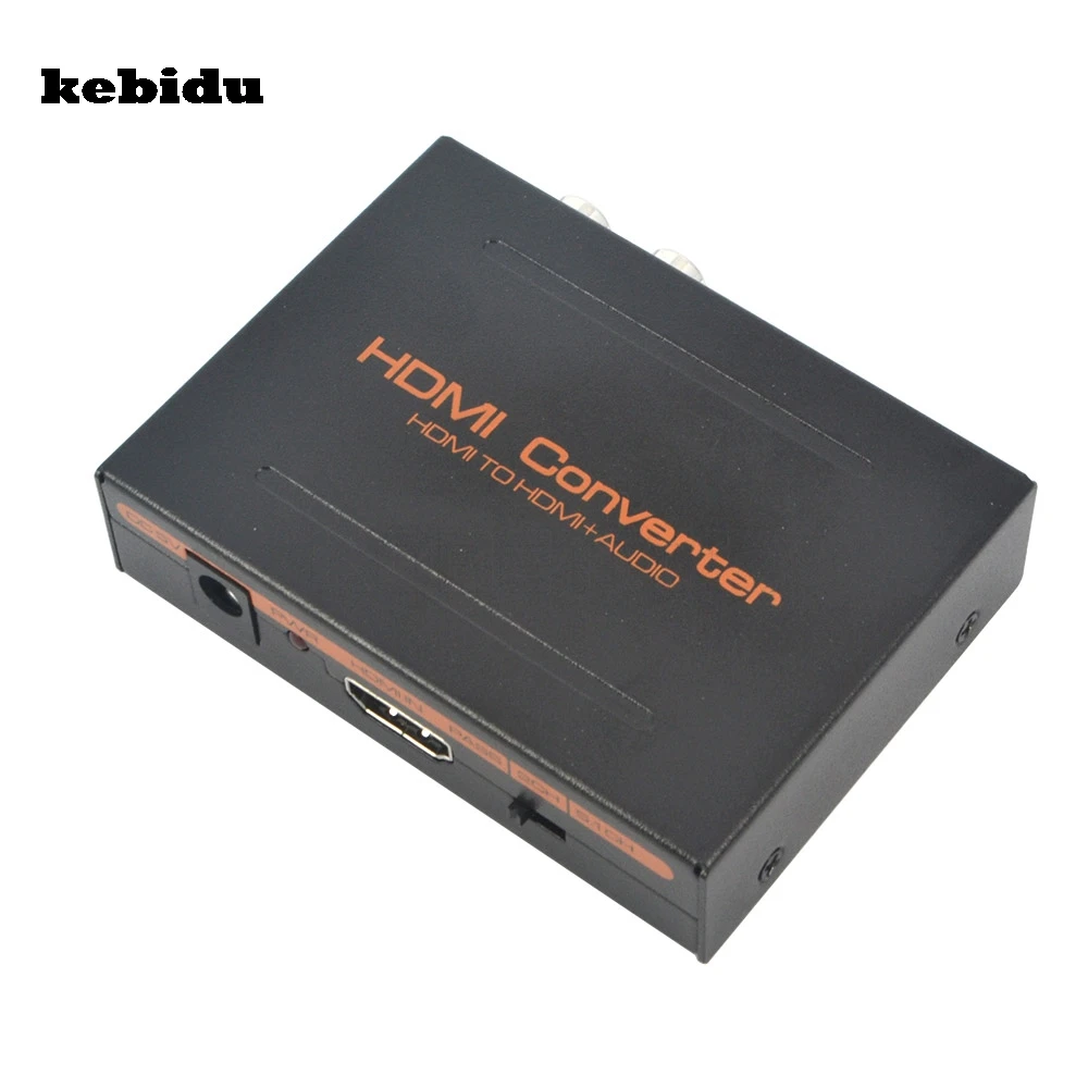 Kebidu HDMI совместимый с Оптический SPDIF Поддержка порта 5 1 + RCA L/R аудио видео