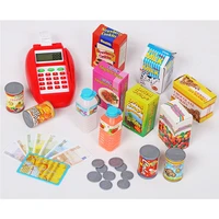 supermarket cashier cash register pretend play educational toys for children simulation pos machine shopping kids toy oyuncak
