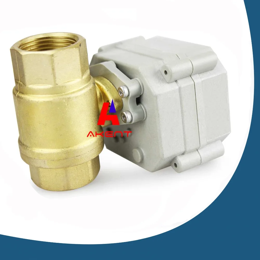 3/4 &quotDN20 DC12V 2 ходовой шаровой клапан полнопроходными латунный CR3-01 Электрический