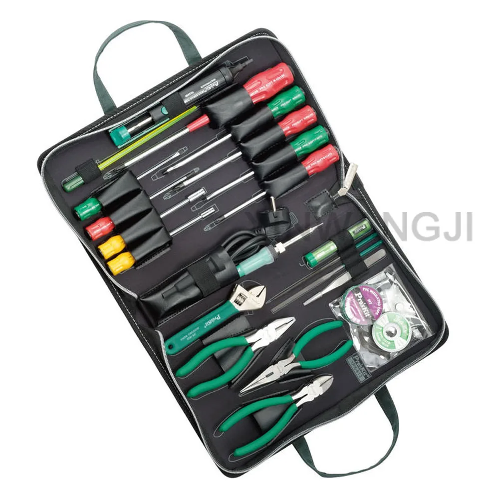 Pro'skit 1PK-813B-1 бытовой ремонт электрика инструменты Комбинированный набор(23 в 1) паяльник всасывающее Оловянное устройство отвертка