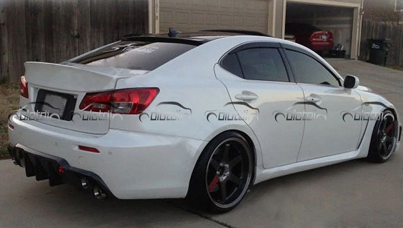 Для WALD style PU Материал Задний бампер спойлер автомобильный диффузор для Lexus IS 2006-2011