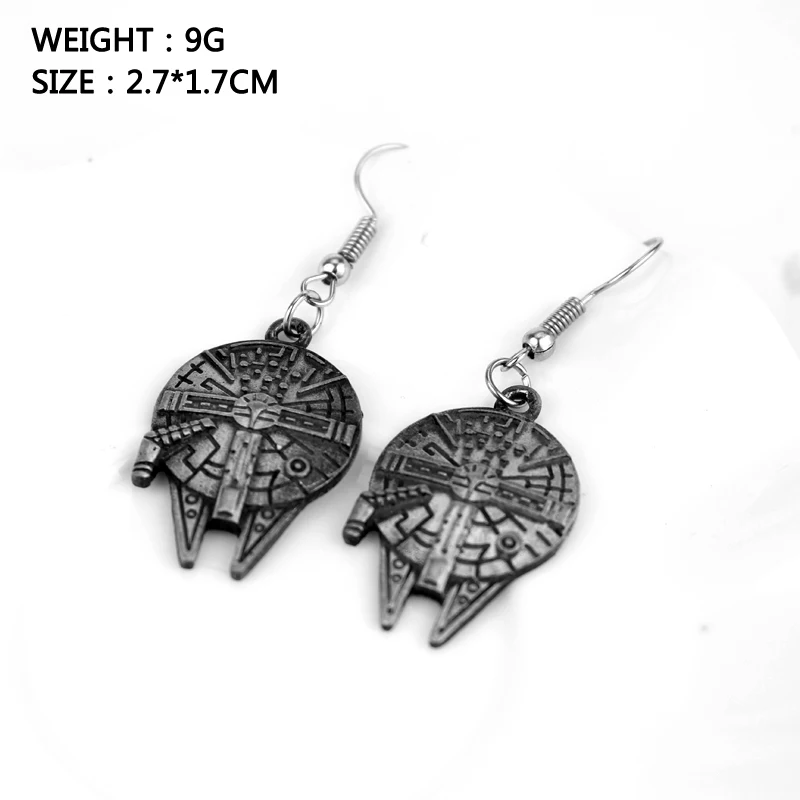 MQCHUN милленийный Сокол Ханс соло висячие серьги космический корабль винтажные