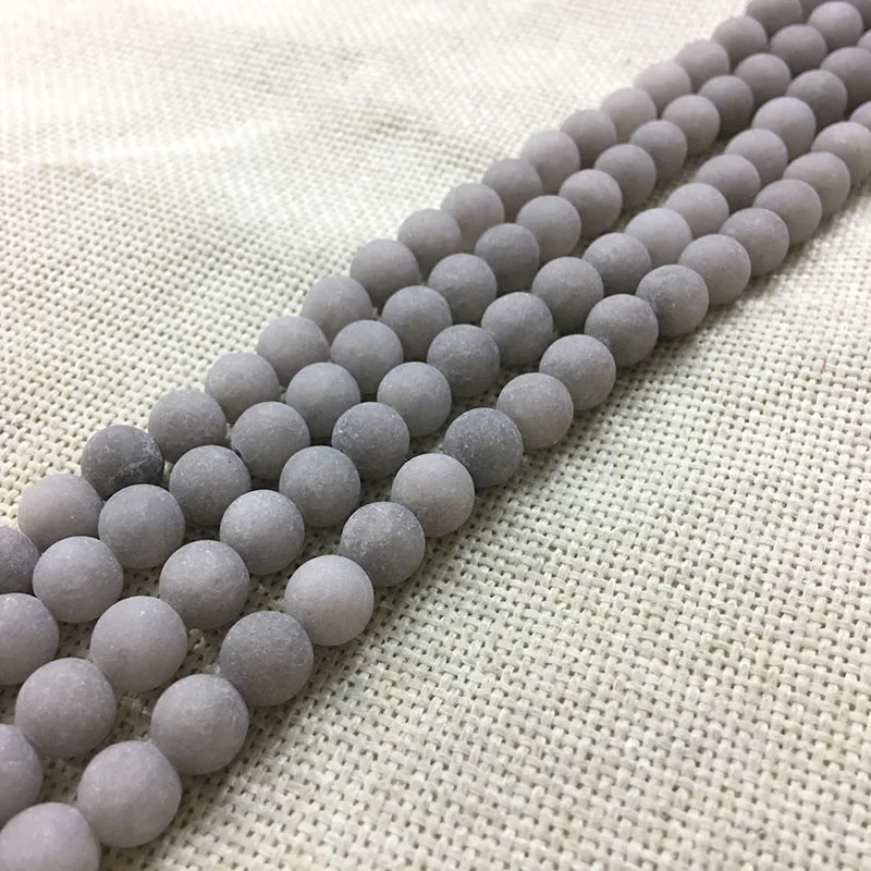 Браслеты из матового натурального камня серого цвета|loose beads|making beaded necklacenecklace making