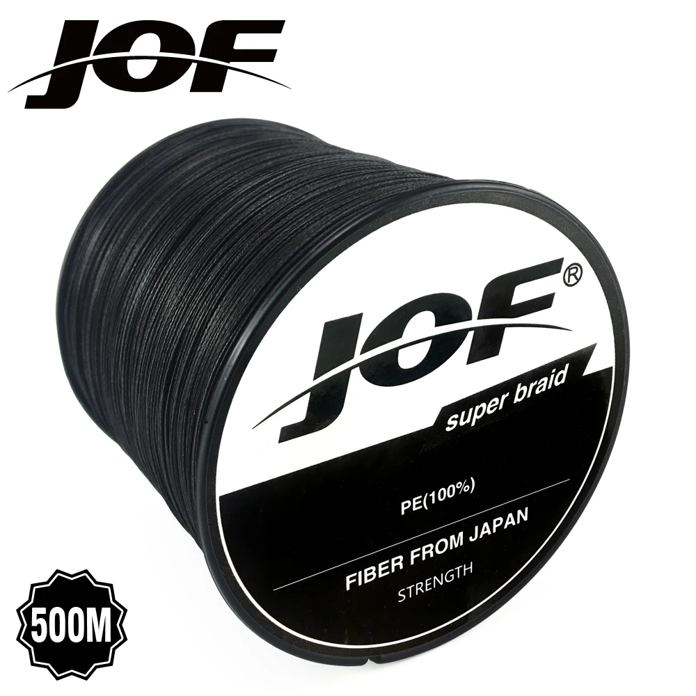 JOF оптовая продажа 500 метров x8 плетеная рыболовная леска 6 цветов Супер