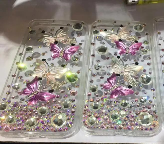 Для samsung Galaxy S3 S4 S5 S6 S7 край S8 S9 S10E S10 Plus Note 2 3 4 5 8 9 G530 бабочка стразы чехол Алмазный