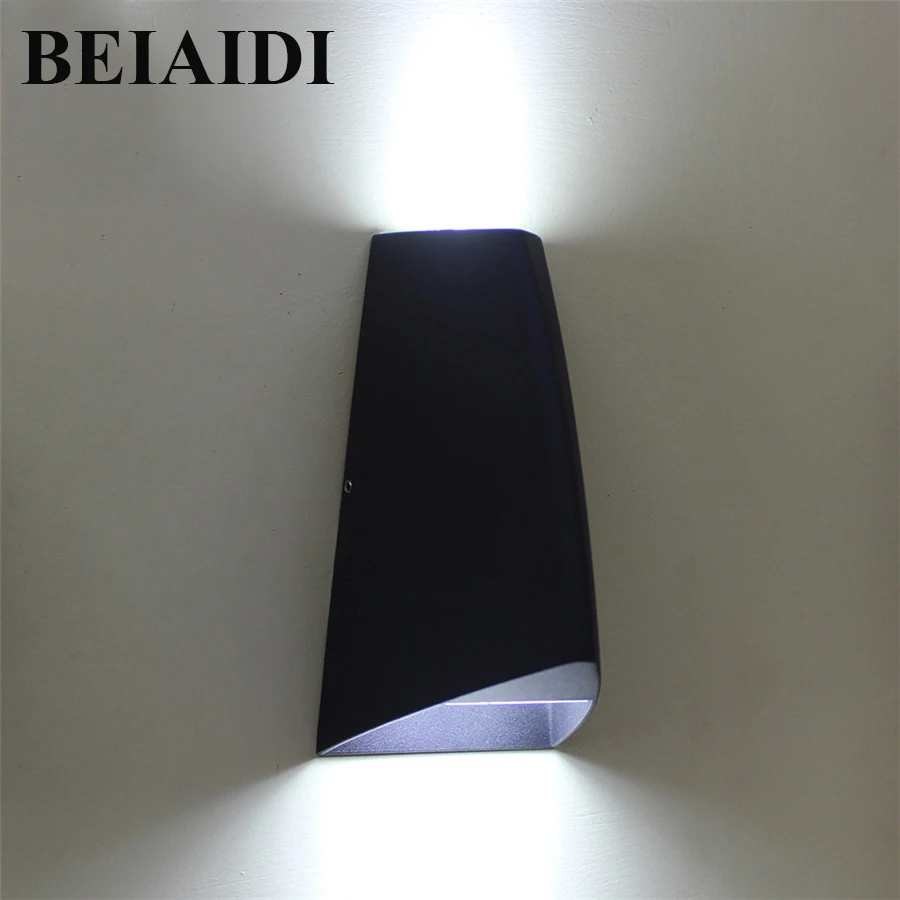 

BEIAIDI 4W Waterproof LED Wall Lamp Outdoor Villa Balcony Porch Wall Light Up Down Garden Aisle Corridor Exterior Wall Sconces