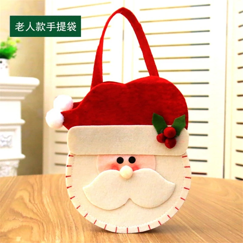 Santa Claus Товары для рождества, подарки на год, сумочка для конфет сумки, украшения для новогодней елки, новогодние украшения, домашний декор. Q - Цвет: Santa Claus