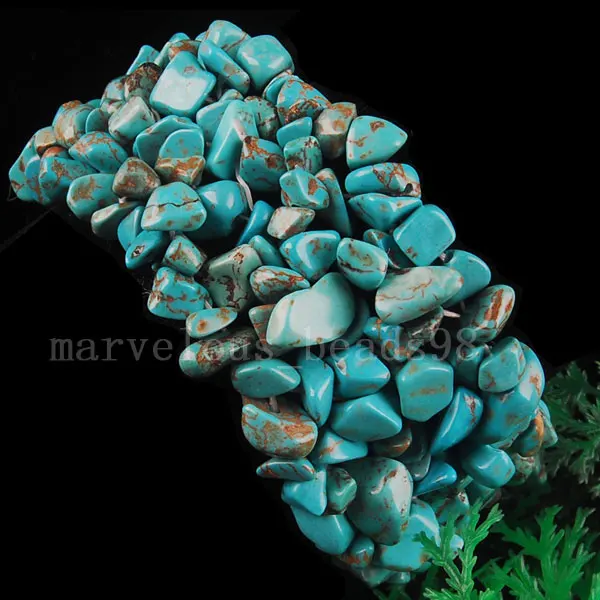 Опал Howlite Сердолик Flourite авантюрин Кристалл Jaspe чип бусины плетение стрейч браслет " G5040 - Окраска металла: Blue Turquosie G5041