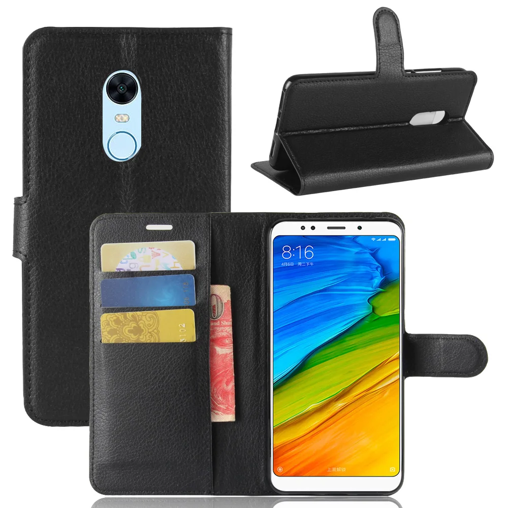 Чехол книжка из искусственной кожи для Xiaomi Redmi 5 Plus|mobile case|phone coverflip cover |