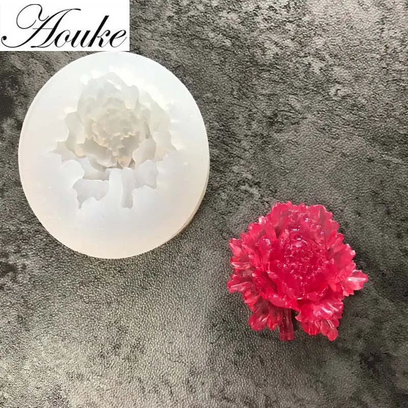 1 шт. красивые формы пиона ручной работы эпоксидные силиконовые DIY декоративные