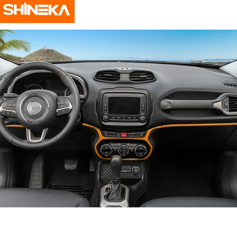 SHINEKA для Jeep Renegade 2015 2018 АБС пластик центральное управление салона автомобиля