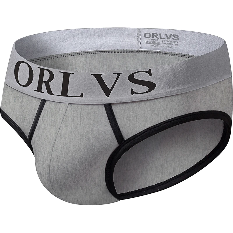 ORLVS 2019 мужские сексуальные трусы брифы из хлопка нижнее белье cueca