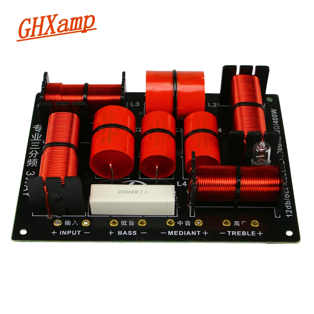 GHXAMP 400 Вт 3 полосный кроссовер Hi Fi твитер низкочастотный динамик среднего уровня