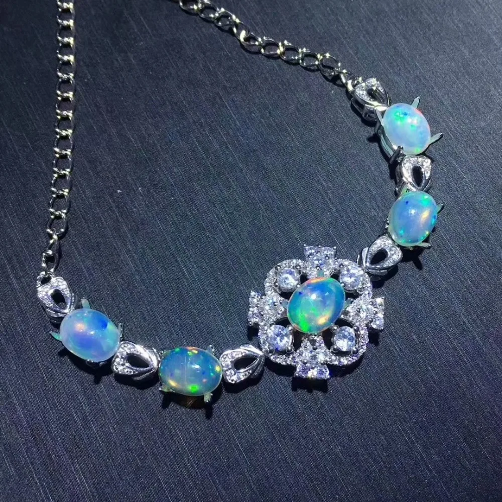 

Natural Orb bracelet fashion style 925 sterling silver bracelet hand jewelry birthday gift