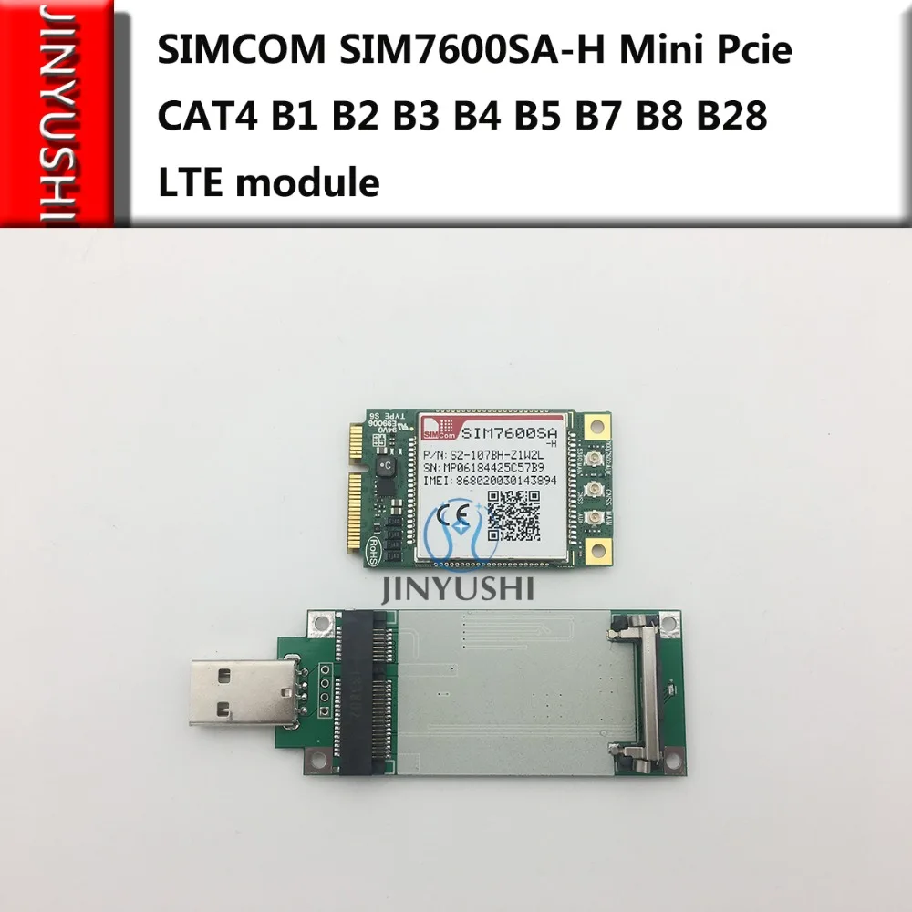 SIMCOM SIM7600SA H SIM7600 Mini Pcie + USB адаптер со слотом для SIM карты Тип CAT4 B1 B2 B3 B4 B5 B7 B8 B28 LTE