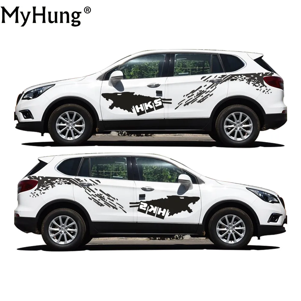 

2 шт., водонепроницаемые Стикеры для автомобиля Hyundai Santa Fe