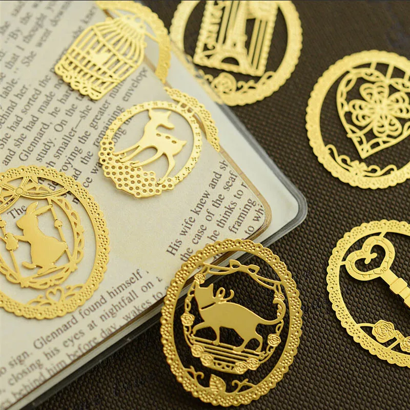 7 шт./лот Мультяшные животные кружевная Закладка милые канцелярские