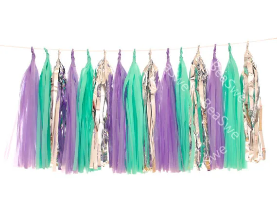 1 комплект принцесса тема русалки для маленьких девочек вечеринок украшения