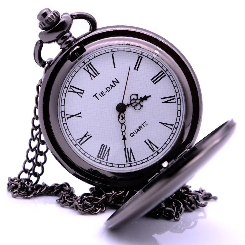 Новый модный мужской подарок на день рождения кварцевые карманные часы для моего