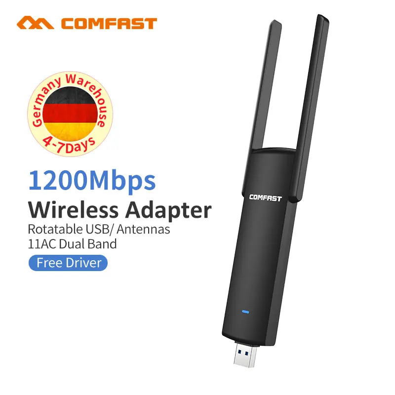 802 11 AC Беспроводная 1200 Мбит/с Wi Fi 2 4G + 5 ГГц Двухдиапазонная Wifi антенна 802.11a/b/g/n
