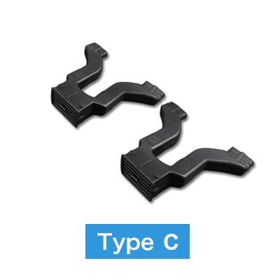 2 Sets Vents Tubes Airspeed для Subaru Forester Legacy XV Outback 2009- на заднее сиденье, кондиционер на выходе, жалюзи, вентиляционные отверстия переменного тока, удлинительные трубки - Название цвета: 2 Sets Vents Tubes