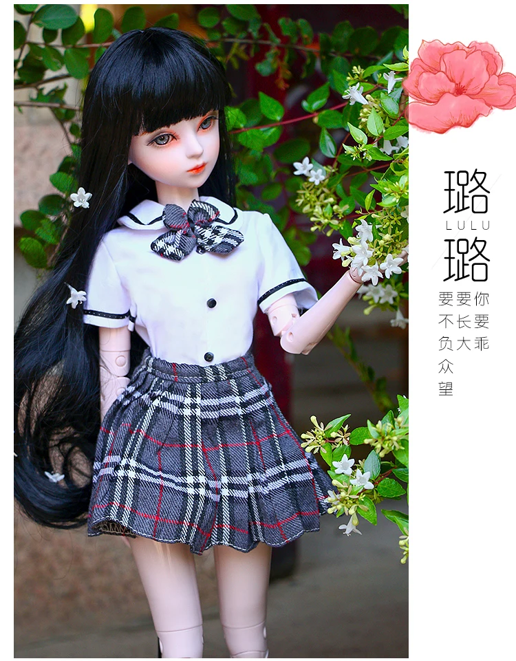 60 см оригинальная ручная кукла Bjd 1/3 модная Униформа школьницы реалистичные шарнирные куклы-игрушки для девочек для детей подарок на день рождения