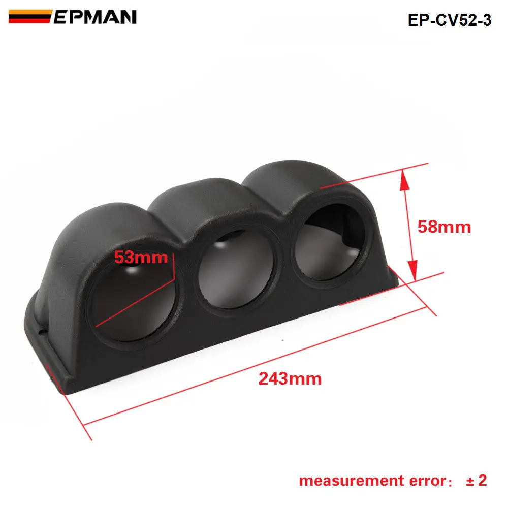 Универсальный автомобильный черный держатель для приборной панели 2 дюйма 52 мм с