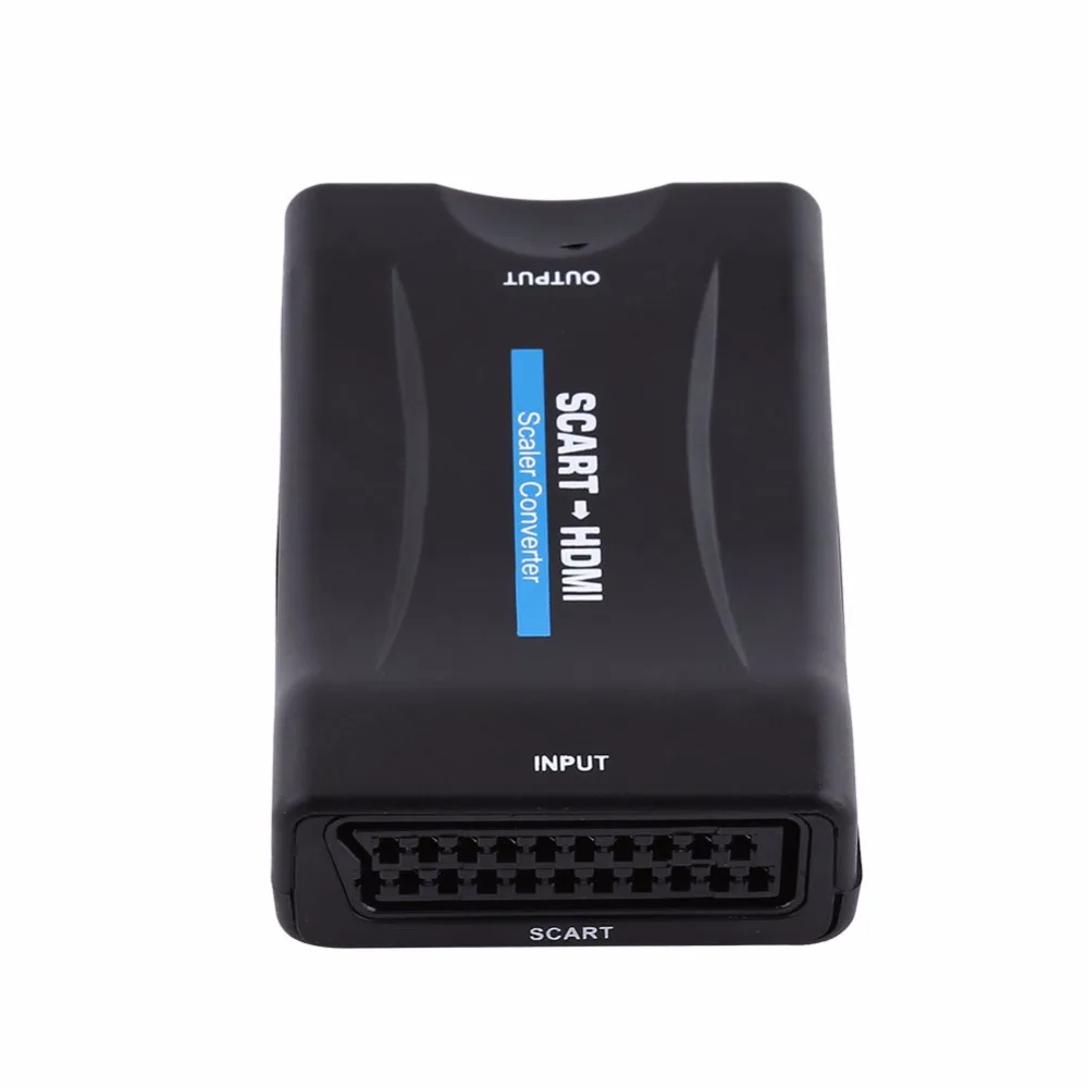 Из scart в HDMI конвертер адаптер аудио видео конвертер аудио видео HDMI конвертер адаптер Делителя Частоты 720 P 1080 P с USB кабель
