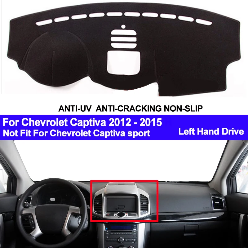 

TAIJS Car Dashboard Cover Dash Mat For Chevrolet Captiva 2012 2013 2014 2015 Dash Mat Dash Board Pad Carpet Dashmat Anti-UV