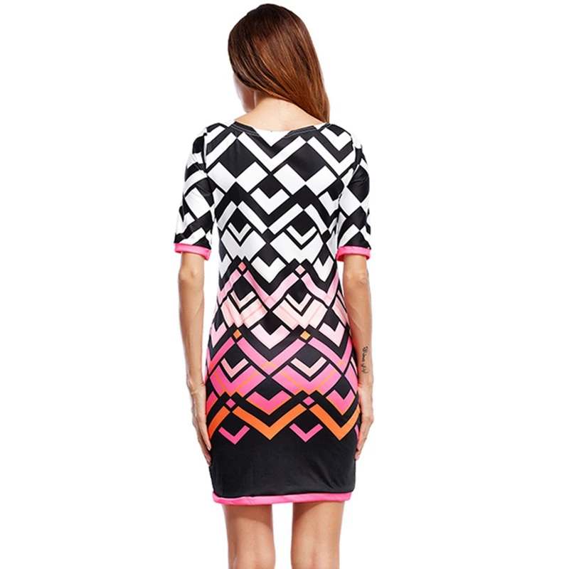 Женское облегающее мини-платье Yilia модельное винтажное платье с коротким рукавом