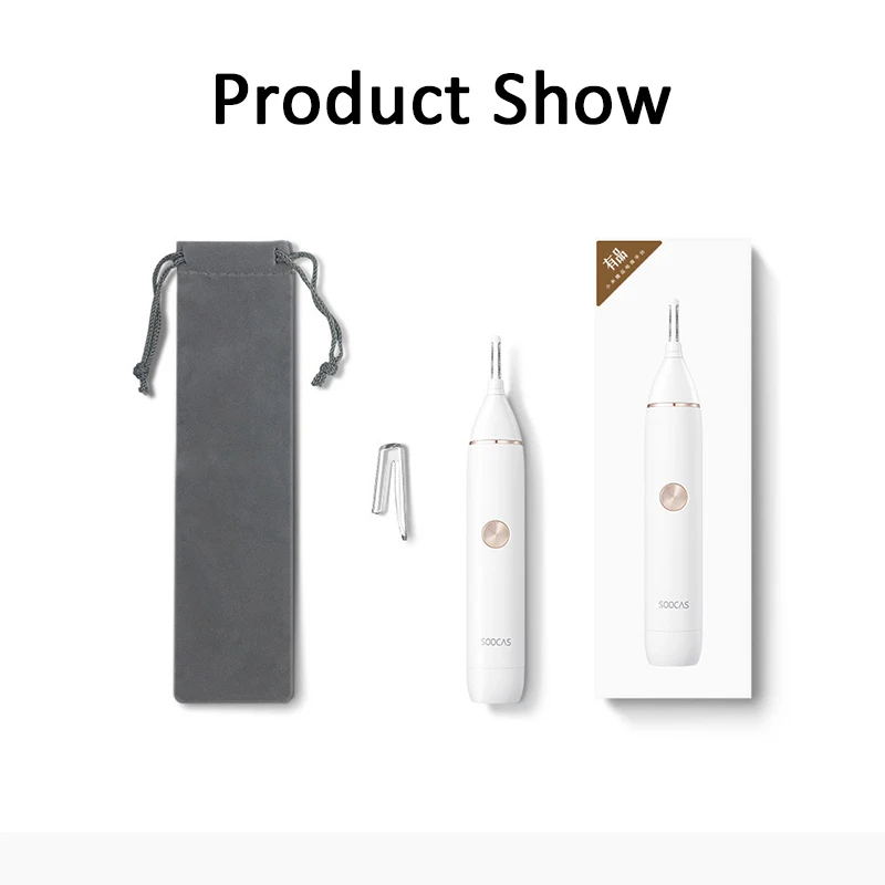 Оригинальный Xiaomi Mijia Soocas IPX5 Водонепроницаемый триммер для волос в носу клипер