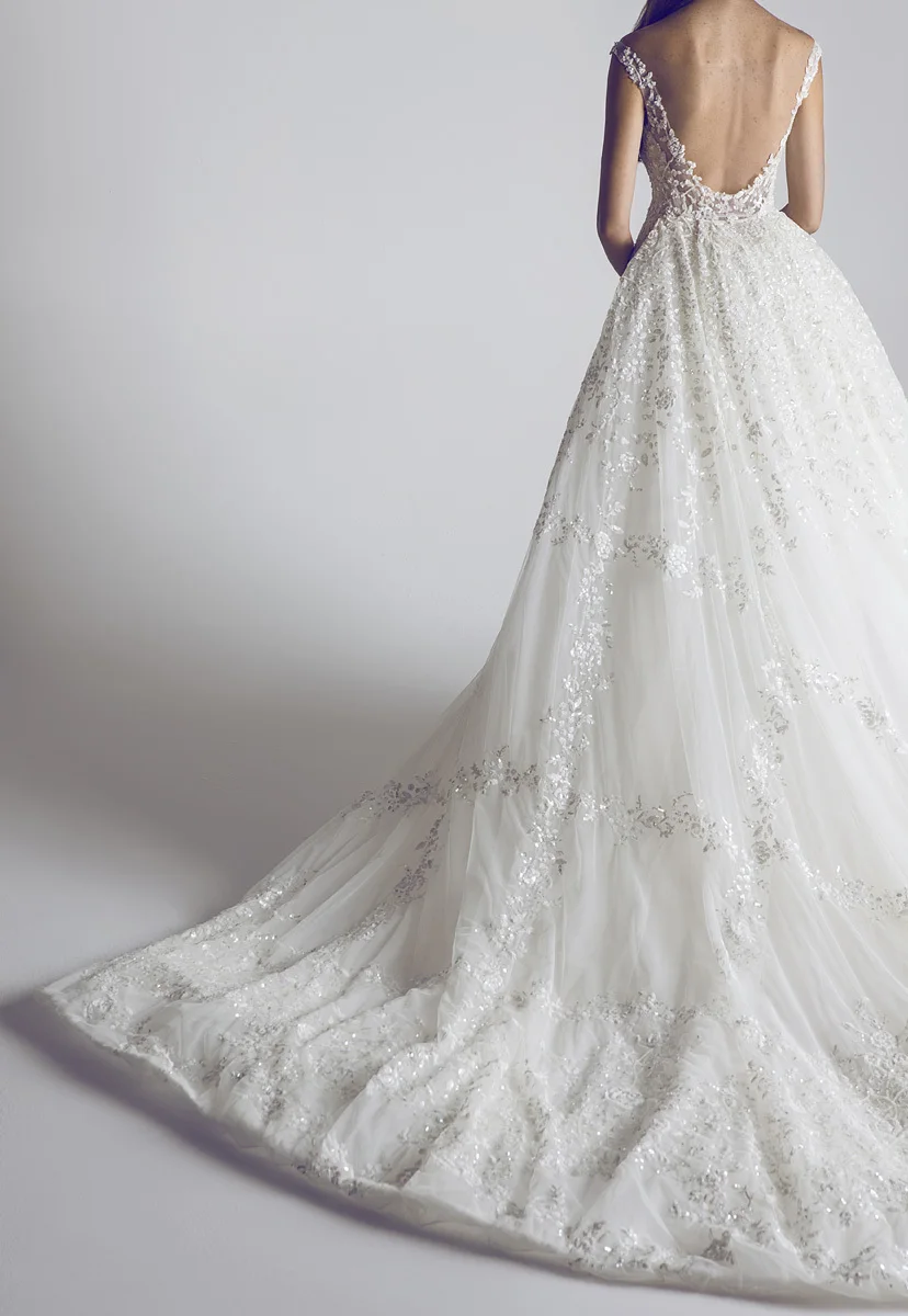 

2016 backless White Lace Wedding Dresses Scoop neck Straps Appliques bridal gowns robe de mariage VESTIDO DE NOIVA