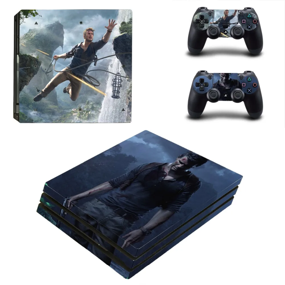 Виниловая наклейка unchared 4 A thorder's End для PS4 Pro Playstation консоль и 2 контроллера стикер