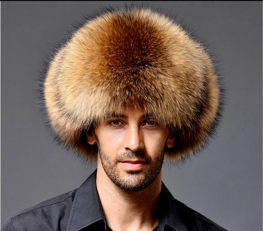 Новинка 2018 зимние мужские шапки с мехом енота и овечьей кожи|hunter hat|trapper hatmens winter fur
