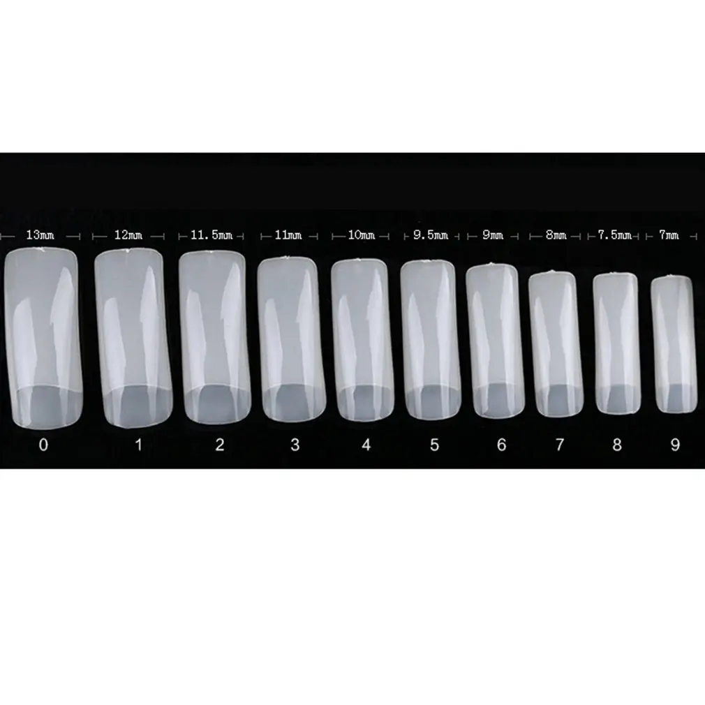 100 шт для дизайна ногтей полностью наполовину французские накладные ногти