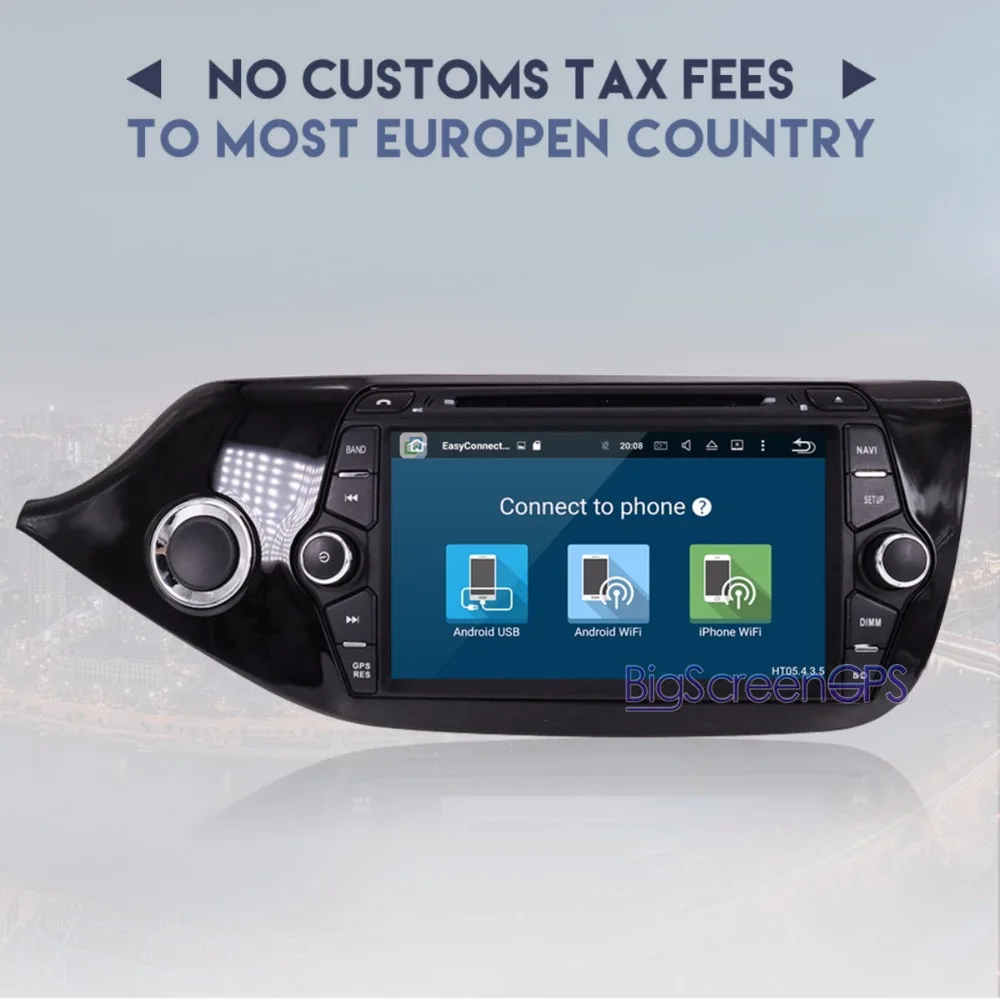 Новейший Android 8 0 7 1 RAM4GB ROM 32GB Автомобильный DVD плеер GPS Navi для KIA CEED2013 2016 радио