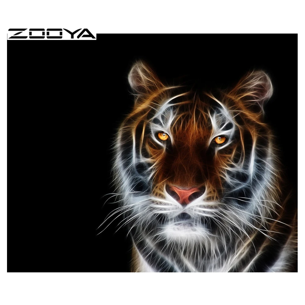 ZOOYA алмазная вышивка животные тигры распродажа живопись сделай сам Алмазная