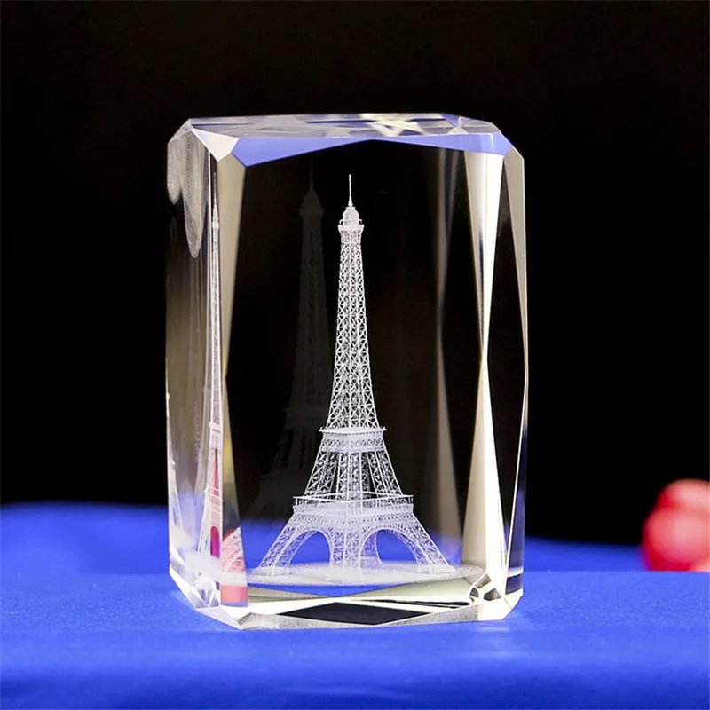 Пользовательские 3D изображения кристалл куб лазерная гравировка ребенка крещение крестины Первое причастие сувениры