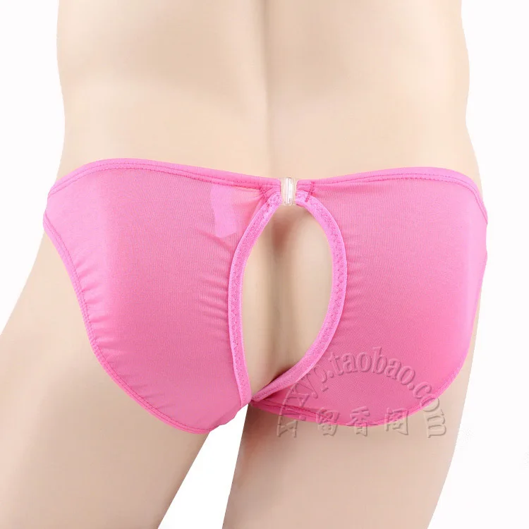 Сексуальная Гей Для мужчин экзотическое белье презерватив отверстие спереди